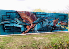 Graffiti Wall - Photo by x9 - graffiti, potsdam, x9 (2021)