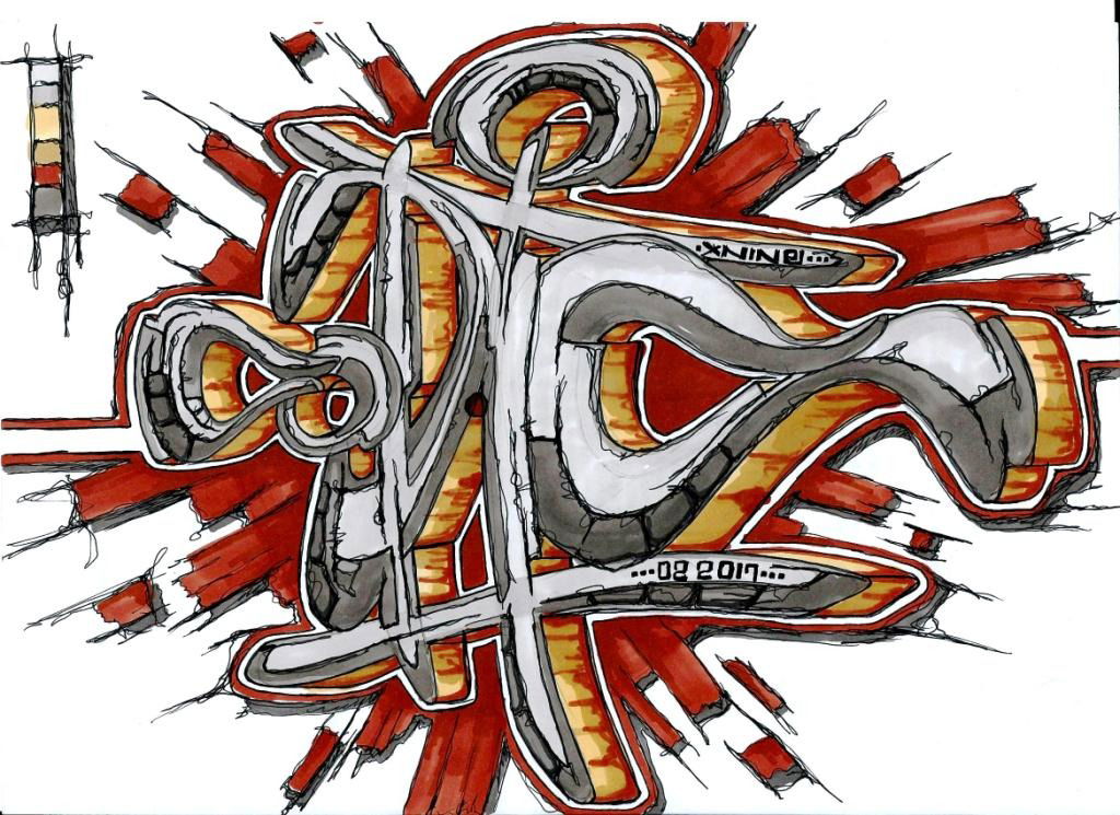 Graffiti Sketch - Photo by x9 (2017)