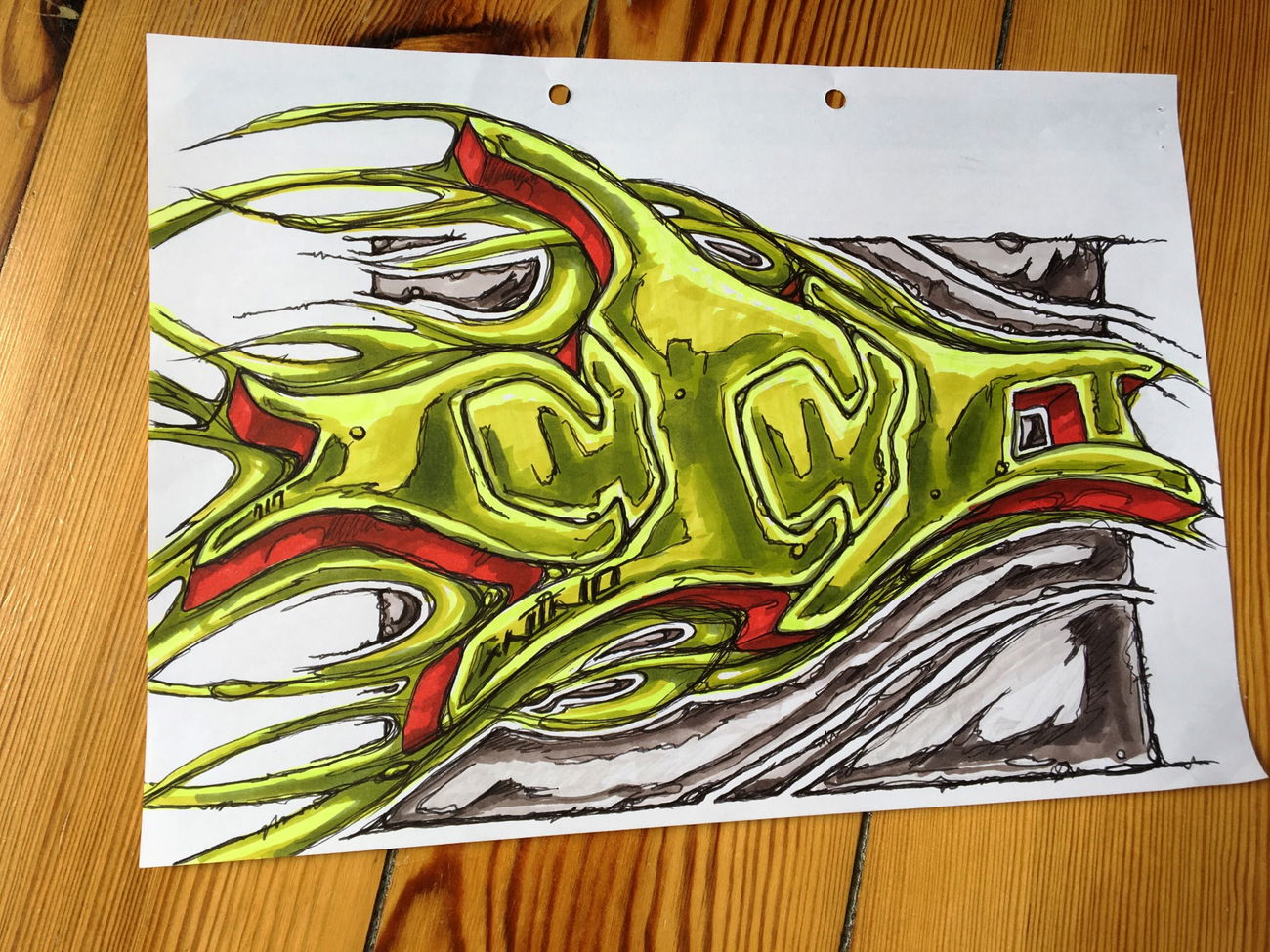 Graffiti Sketch - Photo by x9 - xnine (2017)