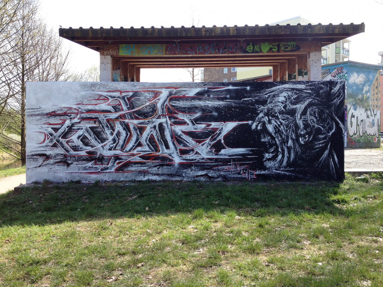 Graffiti Wall - Photo by x9 - potsdam, xnine, x9 (2018)