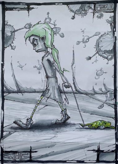 Graffiti Sketch - Photo by x9 - potsdam, graffiti, sketch (2021)