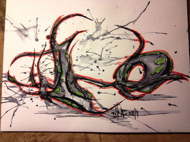 Graffiti Sketch - Photo by x9 (2017)