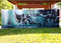 Graffiti Wall - Photo by x9 - potsdam, x9, xnine (2019)