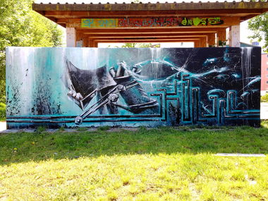 Graffiti Wall - Photo by x9 - potsdam, x9, xnine (2019)