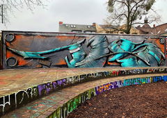 Graffiti Wall - Photo by x9 - potsdam, fultonstraße, graffiti (2021)