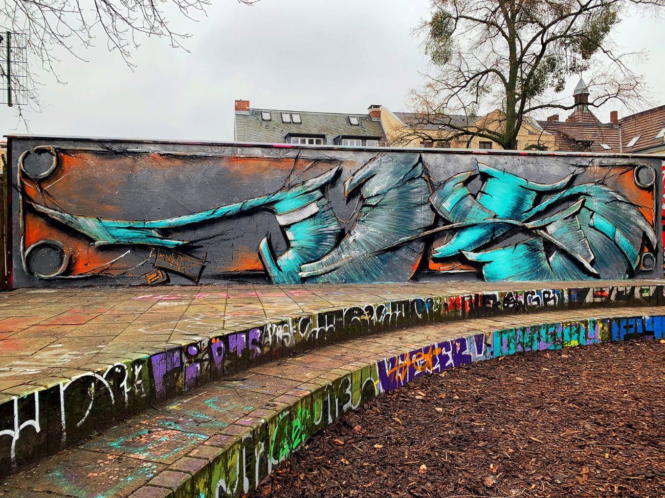 Graffiti Wall - Photo by x9 - potsdam, fultonstraße, graffiti (2021)