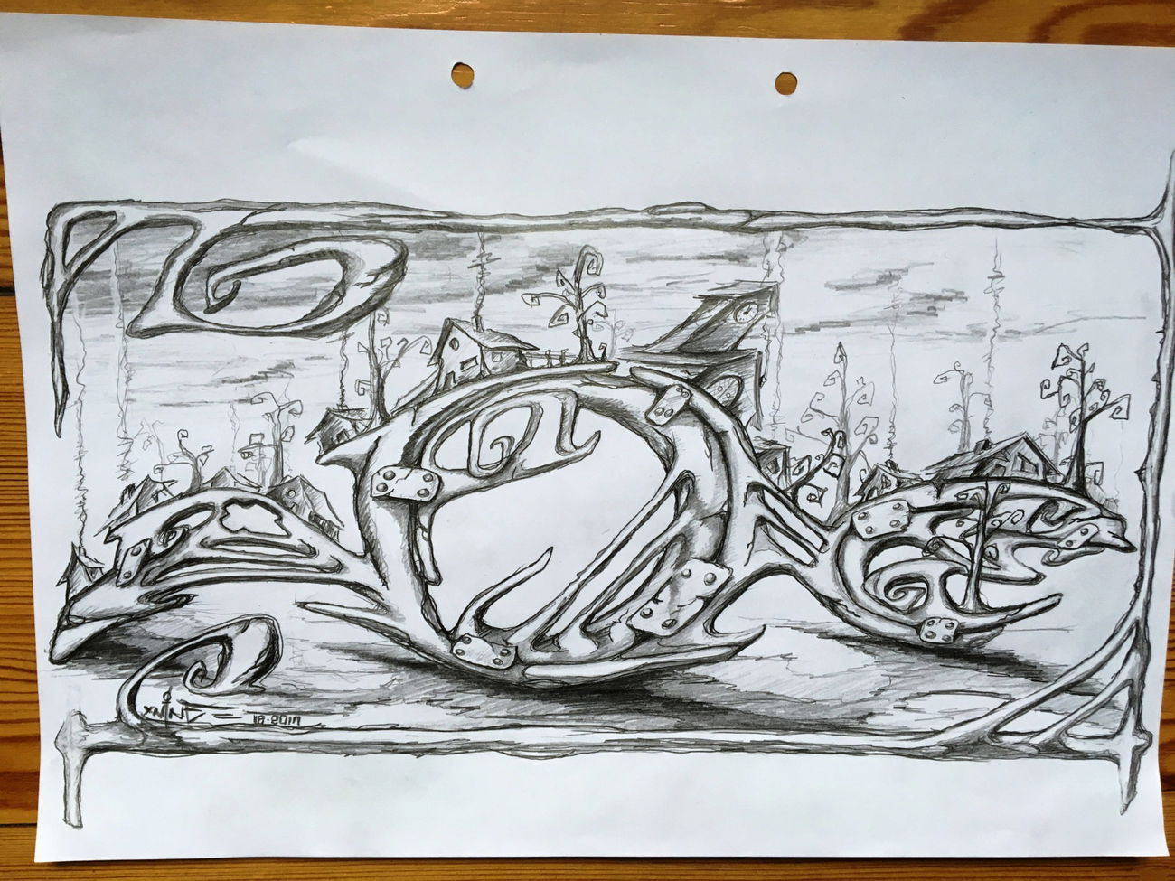 Graffiti Sketch - Photo by x9 (2017)