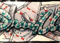 Graffiti Sketch - Photo by x9 - potsdam, xnine, x9 (2021)