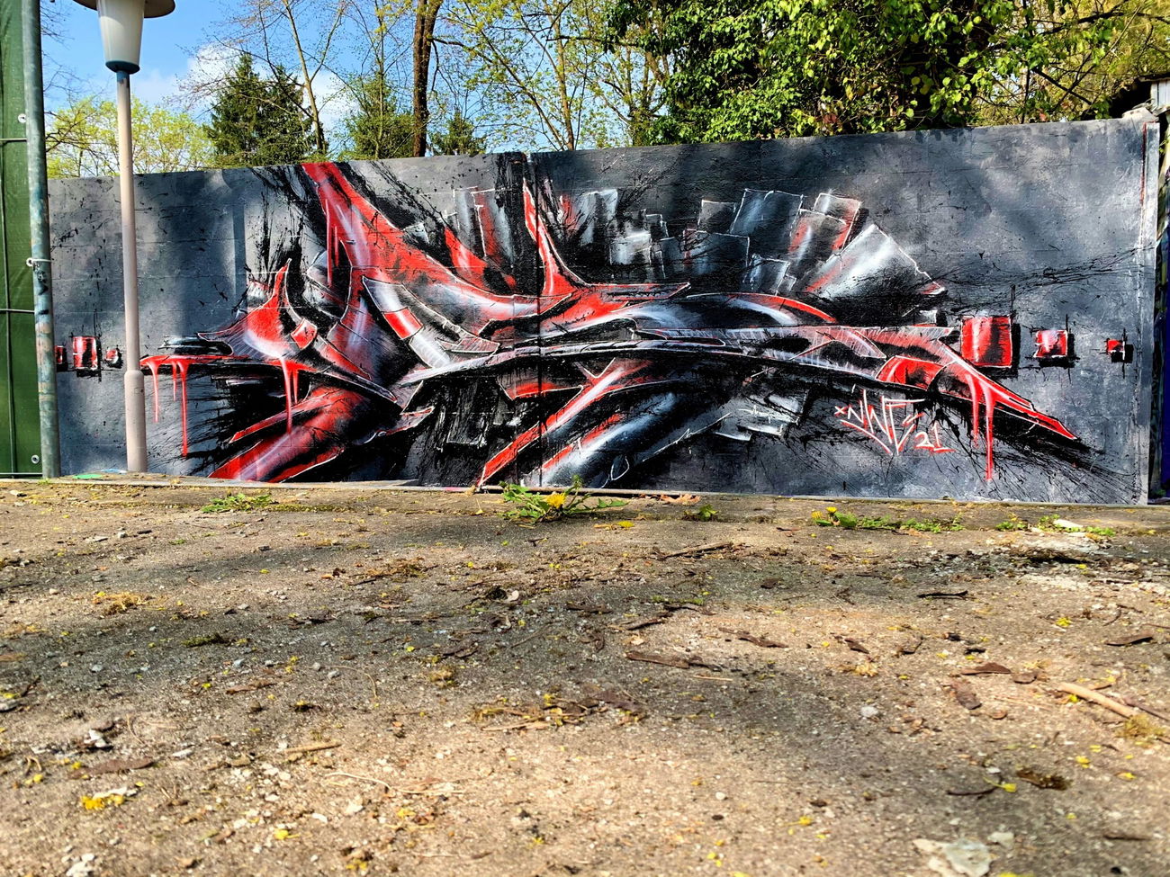 Graffiti Wall - Photo by x9 - potsdam, Lindenpark, graffiti (2021)