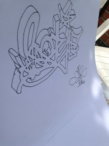 Graffiti Sketch - Photo by xx51cn355xx (2014)