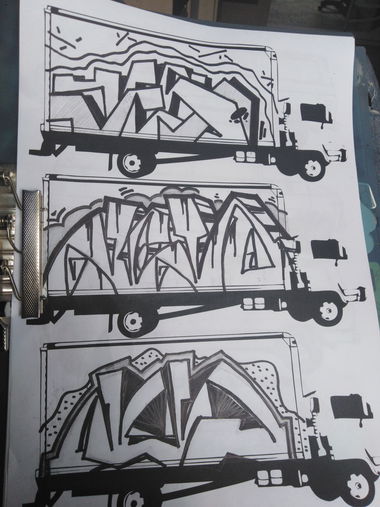 Graffiti Sketch in Украина - Photo by y1E3s2 - Truck, sketch