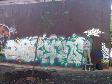 Graffiti Wall - Photo by yanserbuffkilla - Graff, burner, chrome (2014)