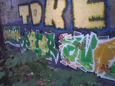 Graffiti Wall in Berlin - Photo by ycc117 - ginoir, peter, z (2013)