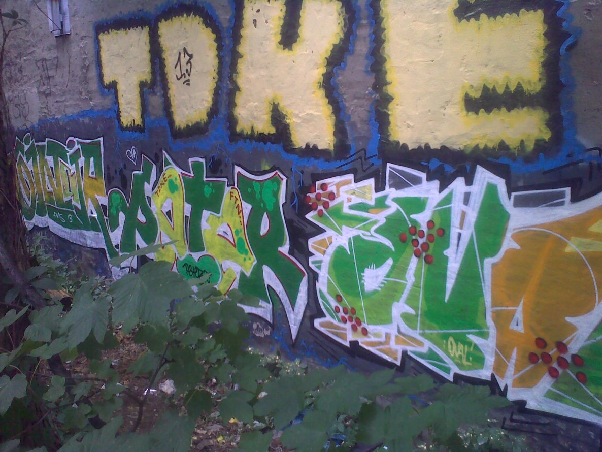 Graffiti Wall in Berlin - Photo by ycc117 - ginoir, peter, z (2013)