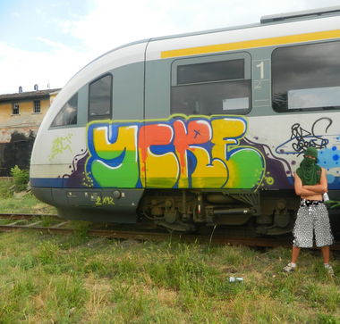 Graffiti Train in Romania - Photo by ycre - zam, zam, zam