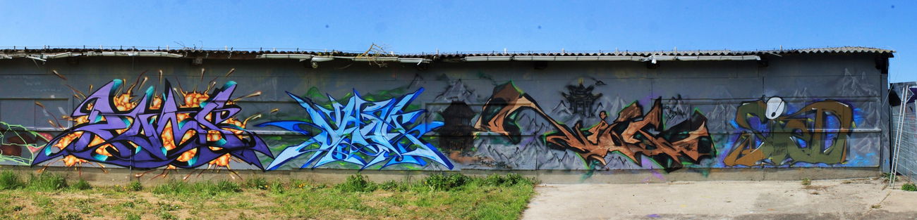Graffiti Wall - Photo by yedimeister - nisto, jahok, sied (2016)