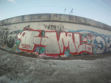 Graffiti Bombing in Moscow - Photo by yober - hml, yober