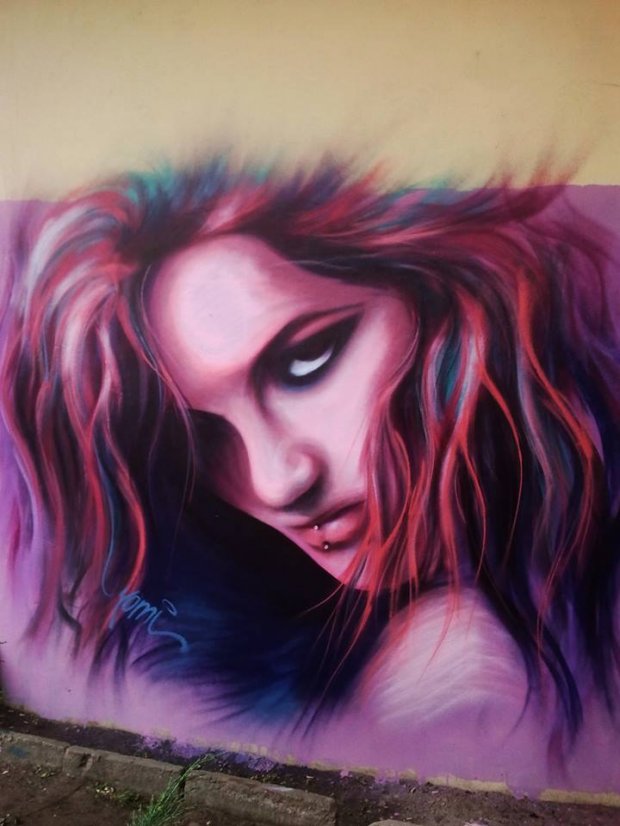 Graffiti Wall in Poland - Photo by yomi_lajn - yomi, natalka (2013)