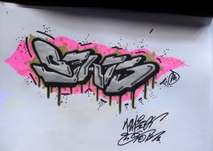 Graffiti Sketch in PRAGUE - Photo by youcantshare (2015)