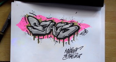 Graffiti Sketch in PRAGUE - Photo by youcantshare (2015)