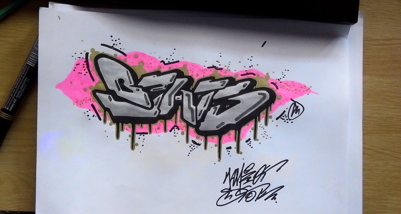 Graffiti Sketch in PRAGUE - Photo by youcantshare (2015)