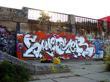 Graffiti Wall in Kyiv - Photo by zaras_gameover - gameover, zaras, chrome (2012)