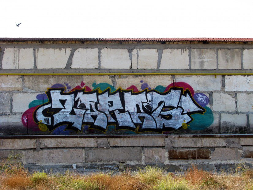 Graffiti Wall in Yevpatoriya - Photo by zaras_gameover - zarAS, crimea, ukkraine (2012)