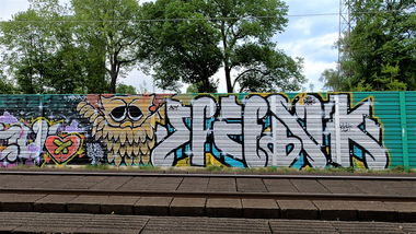 Graffiti Bombing in Rathenow - Photo by zaubertrank147 - rank, rathenow, trainline (2020)