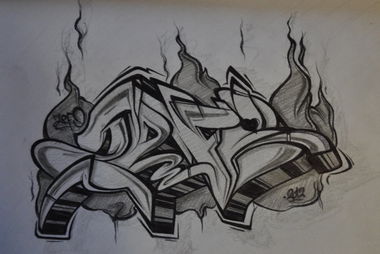 Graffiti Sketch - Photo by zefyn - zefo, zefyn, sketch (2012)