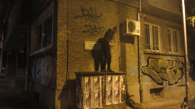 Graffiti Bombing in Varna - Photo by zefyn - zefo, zefyn, rock (2013)