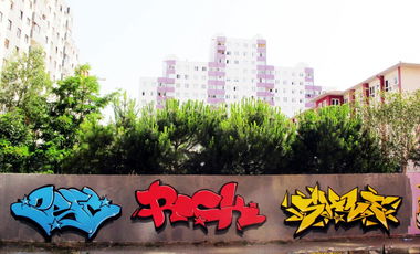 Graffiti Wall in Istanbul - Photo by zefyn - zefyn, zefo, shione (2014)