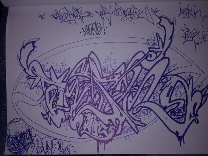 Graffiti Sketch in Dresden - Photo by zeiger - BORN (2013)
