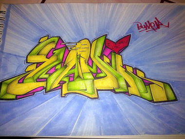Graffiti Sketch in Istanbul - Photo by zerk - bame (2013)