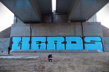 Graffiti Wall in Toru - Photo by zero7 - zero7, nerds (2011)