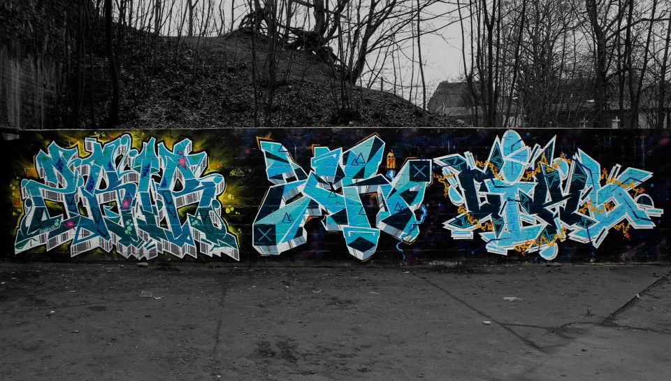 Graffiti Wall - Photo by zero7 - zero7, nerds, ams (2011)