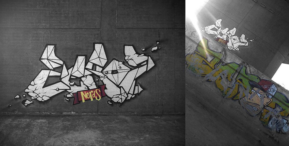 Graffiti Wall - Photo by zero7 - zero7, nerds, ams