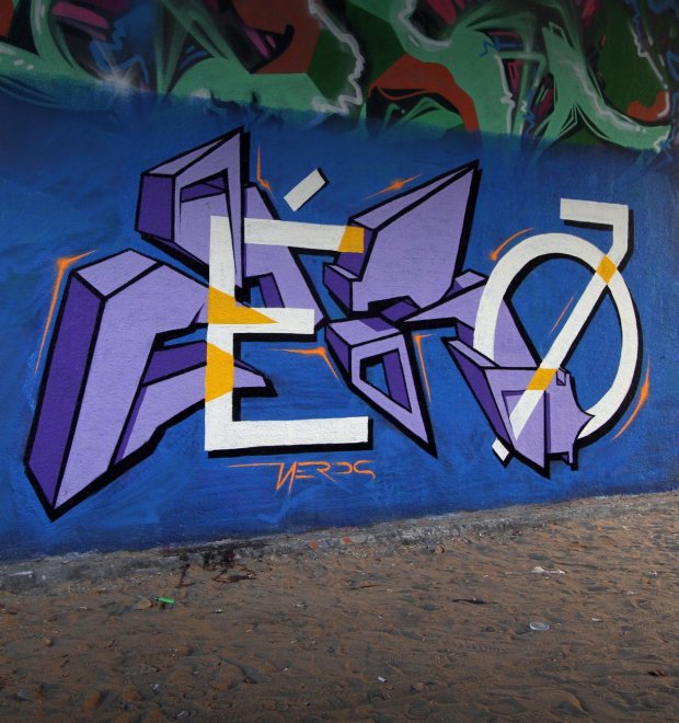 Graffiti Wall in Toru - Photo by zero7 - zero7, nerds, ams (2015)