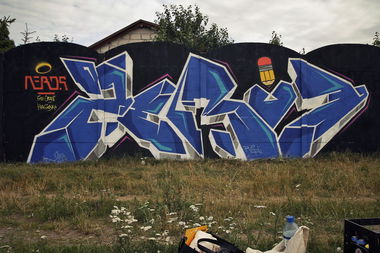 Graffiti Wall in Toruń - Photo by zero7 - zero7, nerds, ams