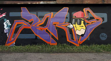 Graffiti Wall in Toruń - Photo by zero7 - nerds, ams, zero7