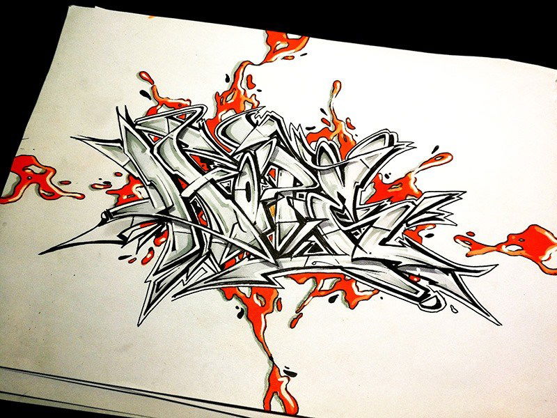 Graffiti Sketch in Bremen - Photo by zest83 - bremen, poser, hope (2018)