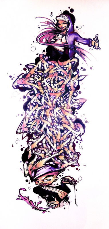 Graffiti Sketch in Bremen - Photo by zest83 - poser, dreist, obk (2017)