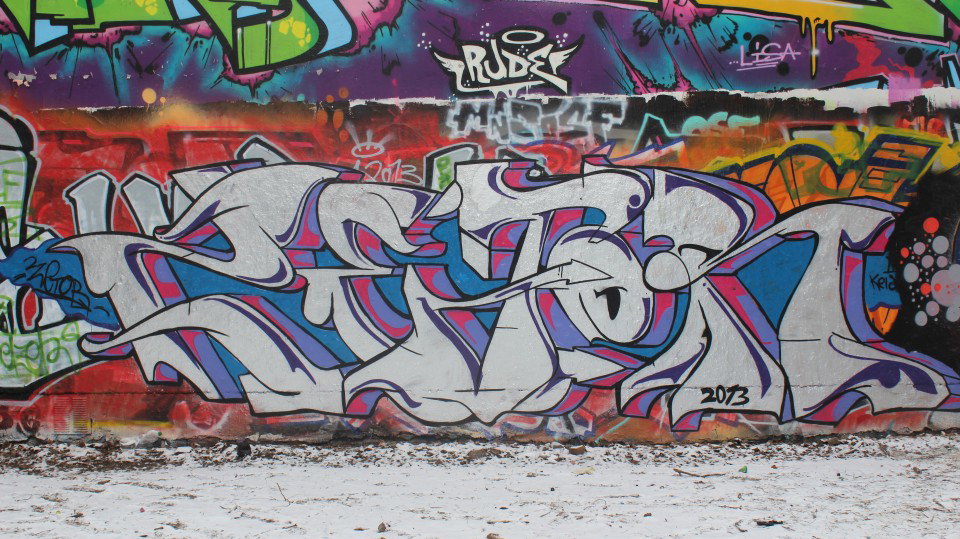 Graffiti Wall in Dresden - Photo by zetor - Zetor (2013)