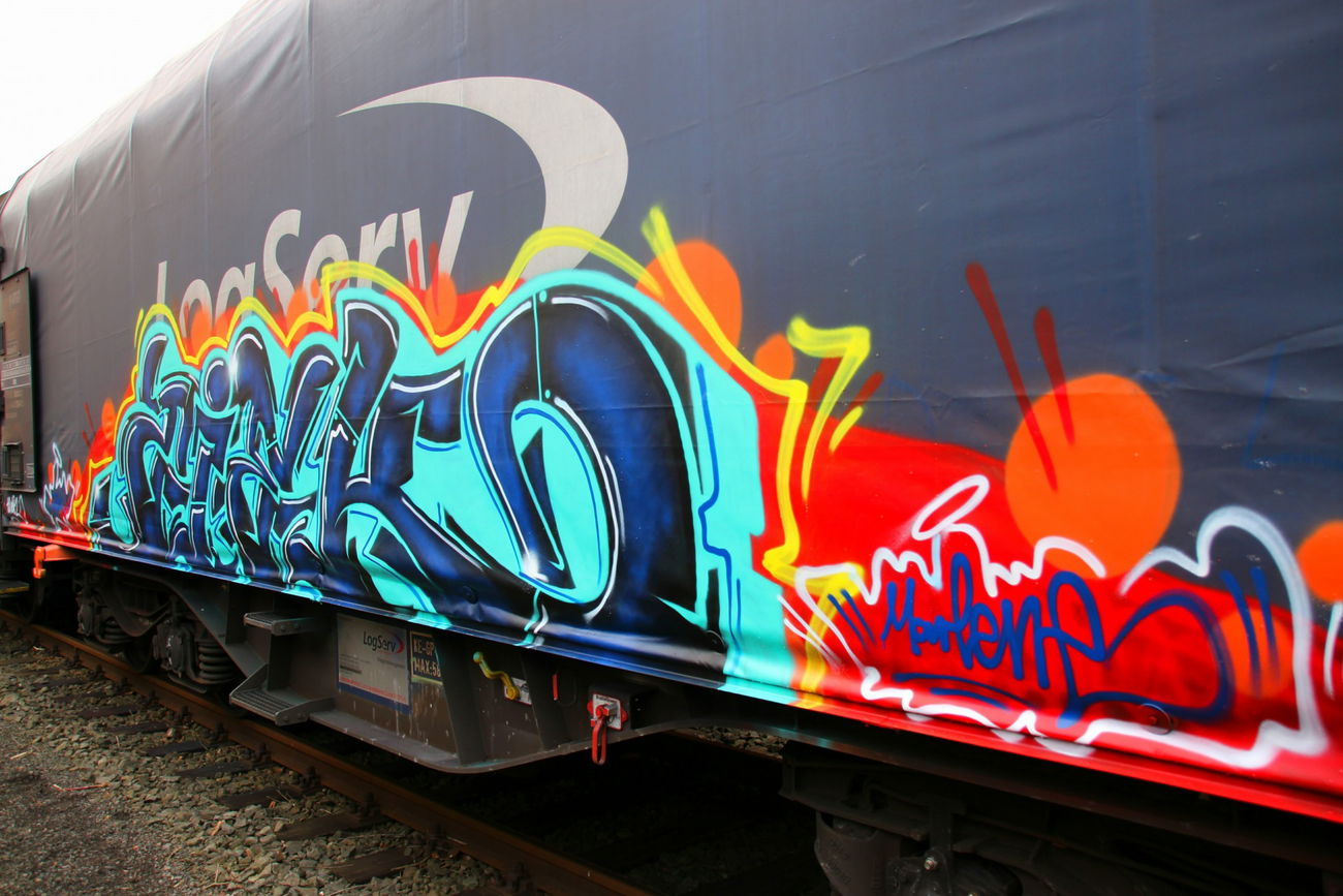 Graffiti Train - Photo by ziek - ziek