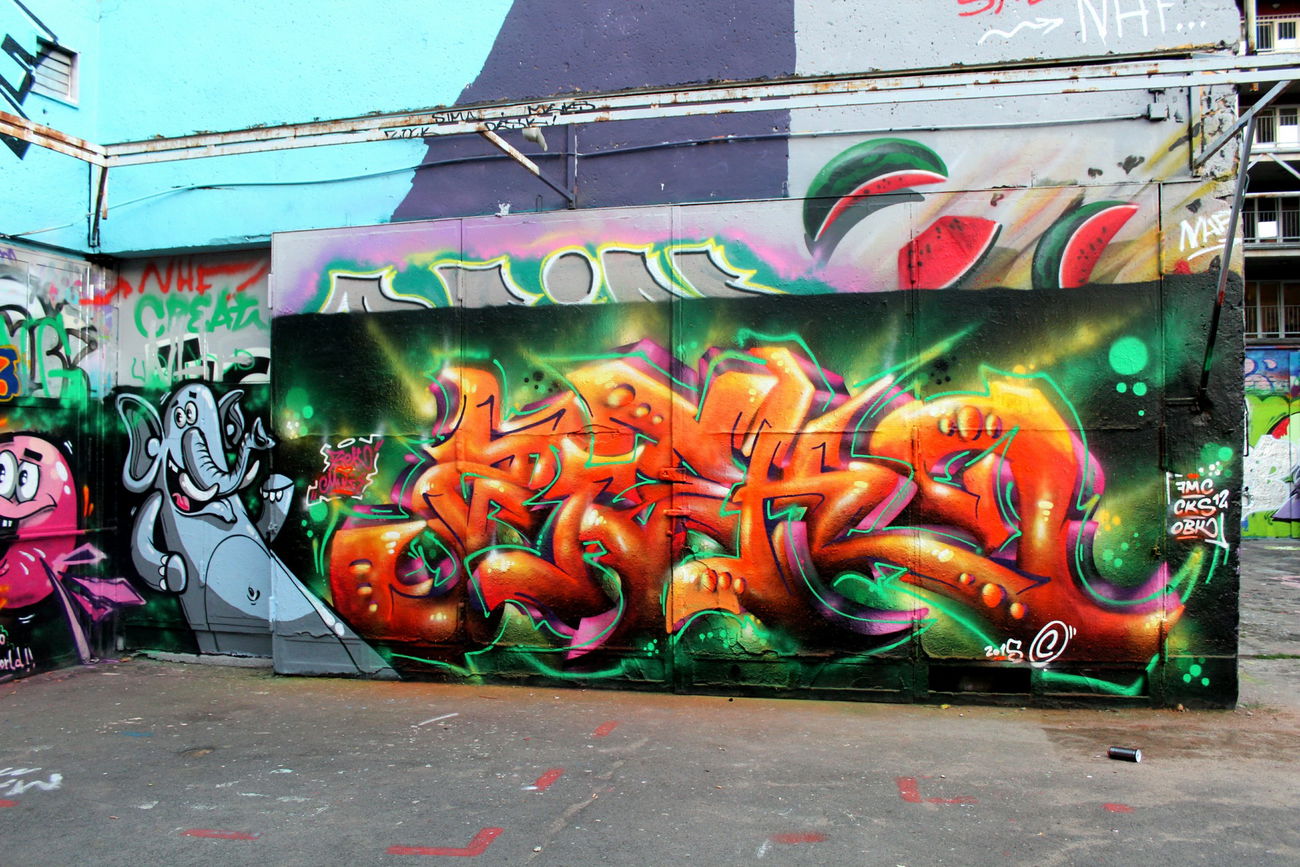 Graffiti Wall - Photo by ziek - Ziek, Biatsch