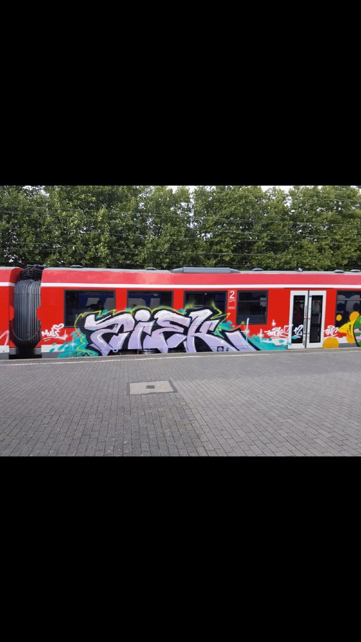 Graffiti Train - Photo by ziek - ziek