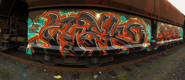 Graffiti Train - Photo by ziek - ziek, abe