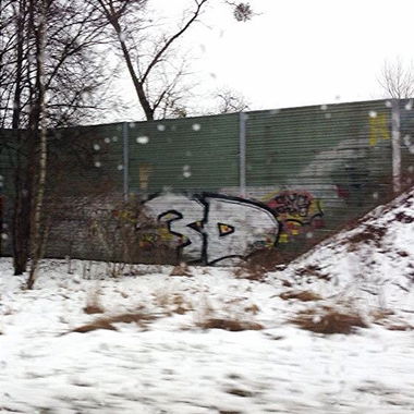 Graffiti Bombing - Photo by zivilbeamter - 3d, dreid (2012)