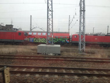 Graffiti Train - Photo by zore - Güros, Eff, Halle