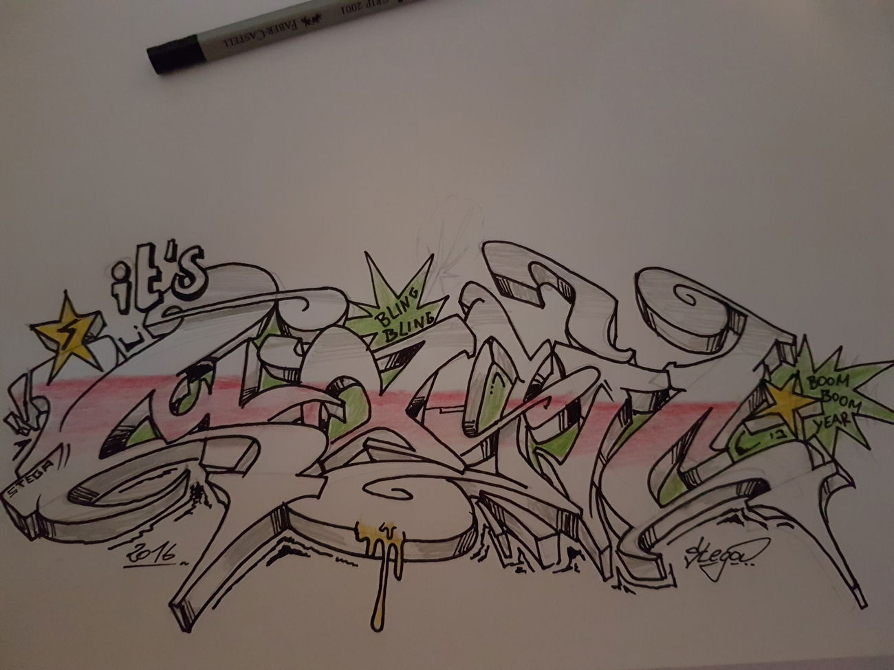 Graffiti Sketch - Photo by zwolli - Stega, battle