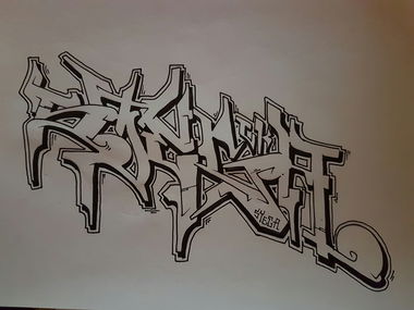 Graffiti Sketch - Photo by zwolli - Stega, ck, 2016